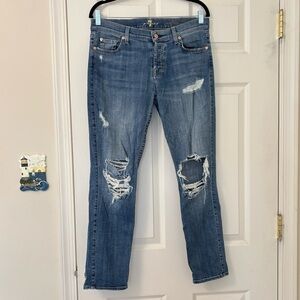 7 For All Mankind Josefina Skinny Boyfriend Jeans
